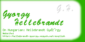 gyorgy hellebrandt business card